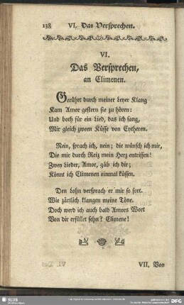 VI. Das Versprechen, an Climenen