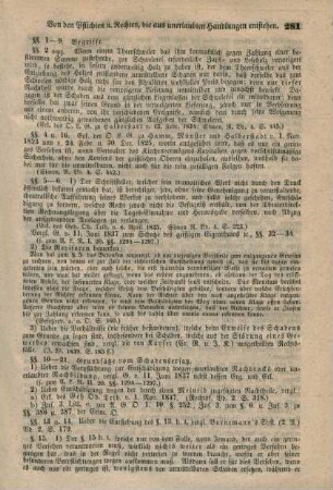Sechster Titel. Von den Pflichten und Rechten, die aus unerlaubten Handlungen entstehen.