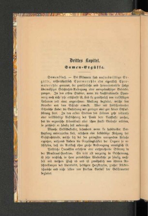 Drittes Kapitel. Damen-Ergüsse.