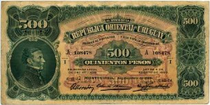 Geldschein, 500 Pesos, 09/1914