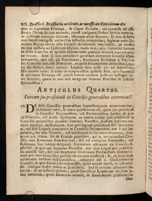 252-256, Articulus Quartus