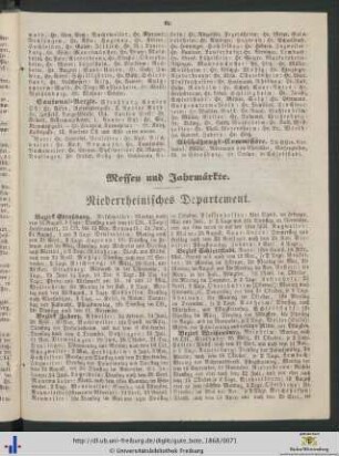 Messen und Jahrmärkte.