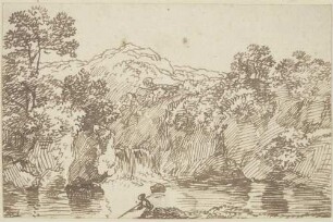 Berglandschaft mit Gewässer