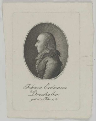Bildnis des Johann Erdmann Drechsler