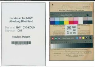 Entnazifizierung Hubert Neulen , geb. 23.07.1901 (Ingenieur)