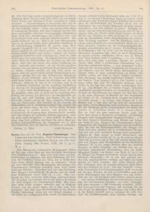 283-286 [Rezension] Ryssel, Victor, Gregorius Thaumaturgus. Sein Leben und seine Schriften