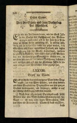 398-461, Erstes Capitel
