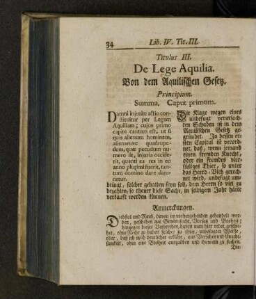 Titulus III. De lege Aquilia.