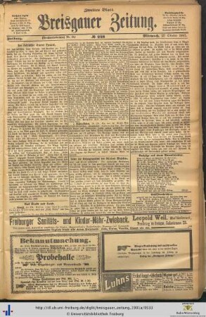 23.10.1901 (Zweites Blatt)