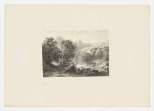Berglandschaft mit See, Blatt 27 der Folge "Werke"