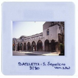 Barletta, Basilika St. Sepolcro : Außenansicht, von Nordwesten