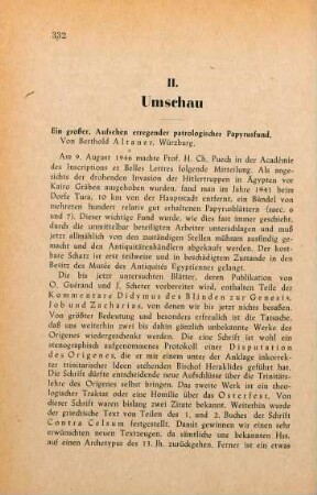 Umschau