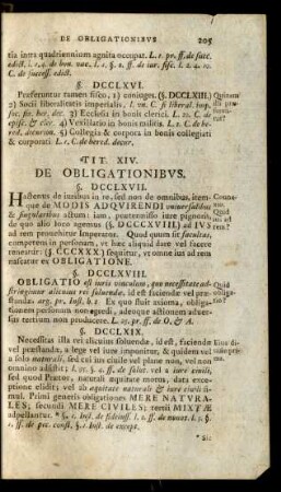 Tit. XIV. De Obligationibus