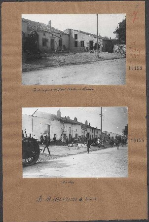 Zerstörungen durch feindl. Bomben in Puxieux