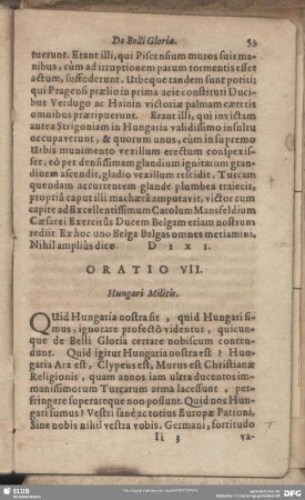 Oratio VII. Hungari Militis