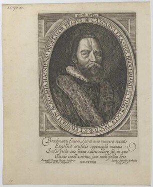 Bildnis des Casparvs Erasmvs Brochmand