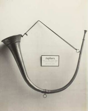 Jagdhorn, 1738 : Müller, Johann Christian: Jagdhorn. Neustadt in Sachsen, 1738