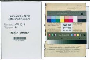 Entnazifizierung Hermann Pfeiffer , geb. 08.07.1911 (Betriebsleiter)