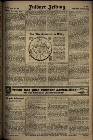 Zweite Ausgabe vom Samstag, den 01. März 1930.
