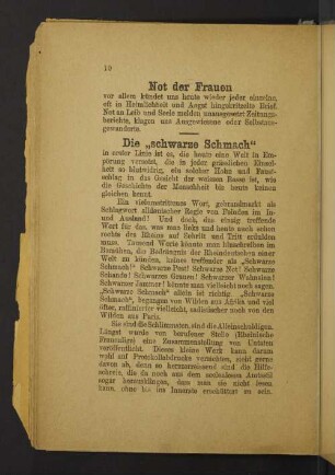 Die "schwarze Schmach"