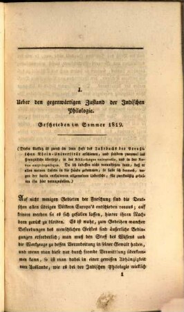 Indische Bibliothek : eine Zeitschrift. 1. 1823