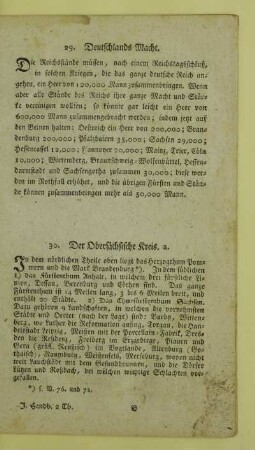 30. Der Obersächsische Kreis. a