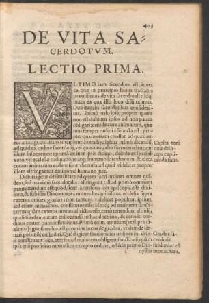 De Vita Sacerdotum.