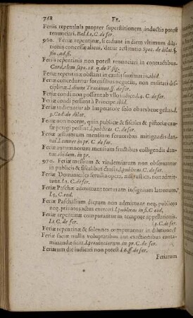 Feriis repentinis propter superstitionem [ - ] Filius possidens domum patris titulo ...