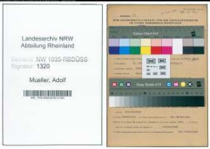 Entnazifizierung Adolf Mueller , geb. 11.05.1903 (Rangierer)