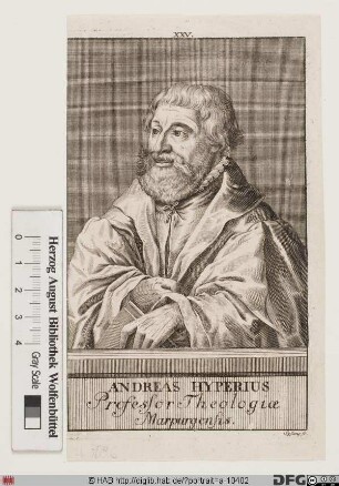 Bildnis Andreas Hyperius (eig. Andreas Gerhard od. Gheeraerdts)