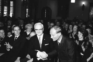 Freiburg: Oberbürgermeister Dr. Keidel überreicht Oberrheinischen Kulturpreis an Prof. Dr. Karl Ilg, Innsbruck
