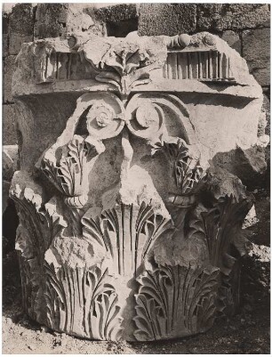 Säulenfragment (Kapitell), Baalbek: Ansicht