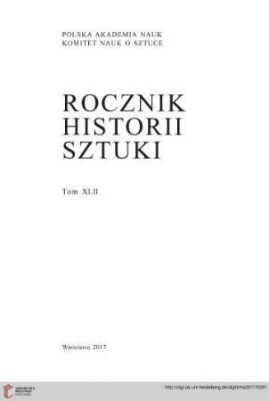 42: Rocznik Historii Sztuki