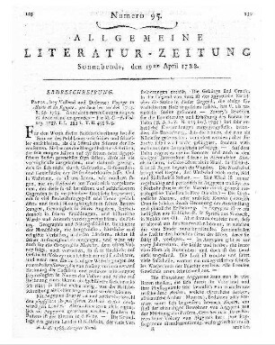 Volney, Constantin-François: Voyage en Syrie et en Égypte pendant les années 1783, 84 et 85 / par M. C.-F. Volney. - Paris : Volland & Desenne T. 1-2. 1787