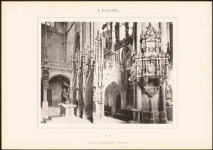 Dom, Halberstadt: Innenansicht (aus: Architekton. Details u. Ornamente der kirchlichen Baukunst in den Stilarten d. Mittelalters, 1. Serie, 1896)