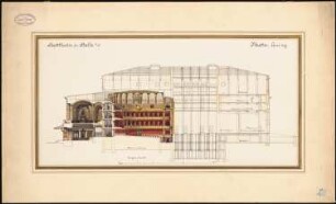 Stadttheater, Halle/Saale: Längsschnitt