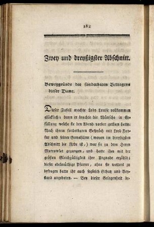 Zwey und dreyßigster Abschnitt.