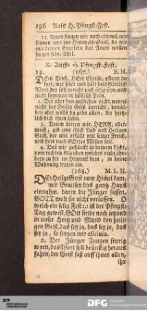 X. Auffs H. Pfings-Fest.