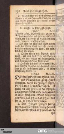 X. Auffs H. Pfings-Fest.