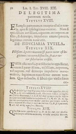 Titulus XVIII. - Titulus XVI.