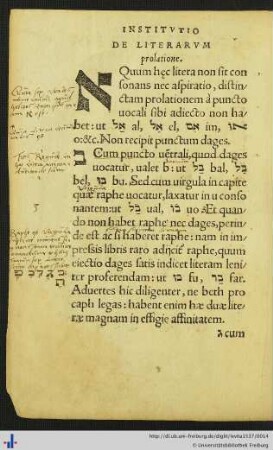 De Literarum prolatione.