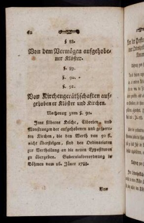 62, Von dem Vermoegen aufgehobener ...