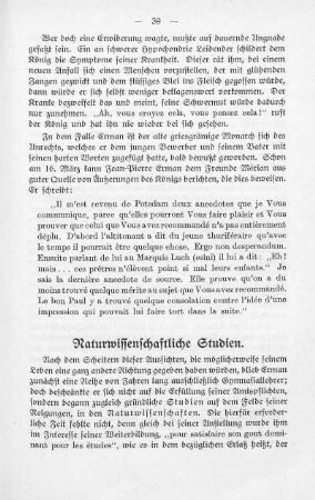 Naturwissenschaftliche Studien