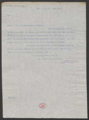 Brief an Eugen d' Albert : 23.07.1913