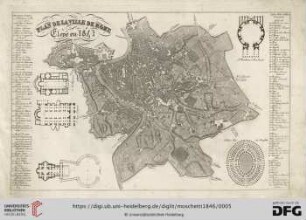 Plan de la Ville de Rome - Élevé en 1843