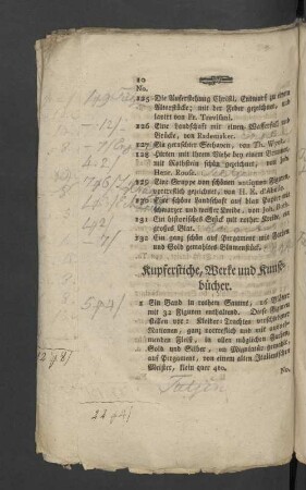 Kupferstiche, Werke und Kunstbücher.