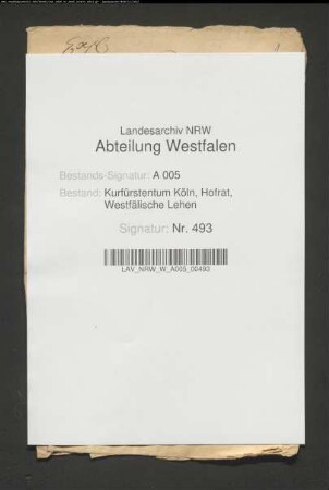 Die Belehnung des Domkapitularen von Hörde mit verschiedenen Lehen