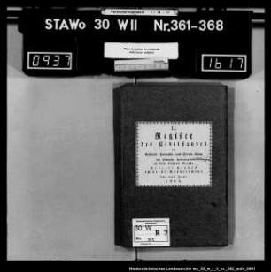 Zivilstandsregister Hallensen und Voldagsen (Kanton Greene)