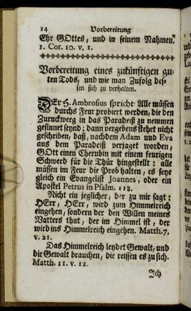 Vorbereitung eines zukünftigen guten Tods, und wie man Zufolge dessen sich zu verhalten