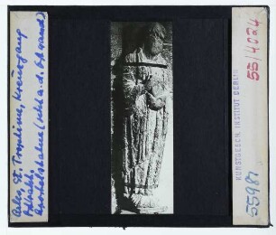 Arles, St. Trophime : Kreuzgang, Osttrakt[?], Ostwand, Apostelstatue